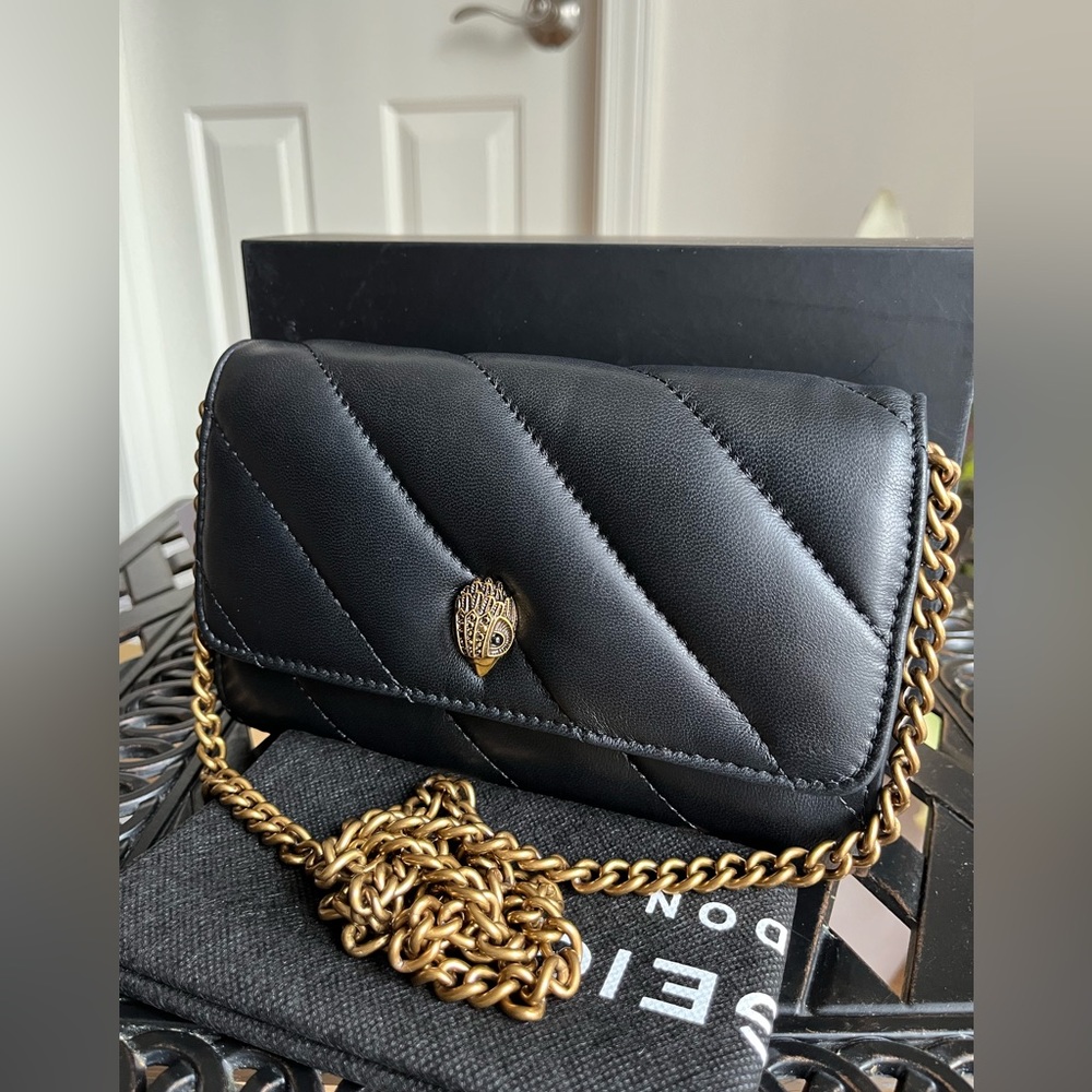 ❌SOLD❌NWT Kurt Geiger London Soho Leather Wallet On Chain - Picture 5 of 10